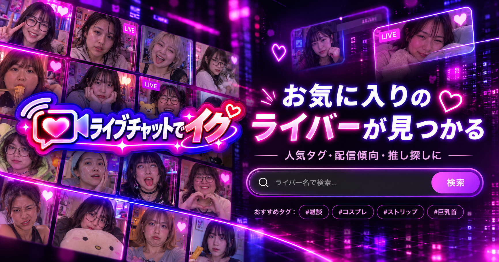 ライブチャットでイク